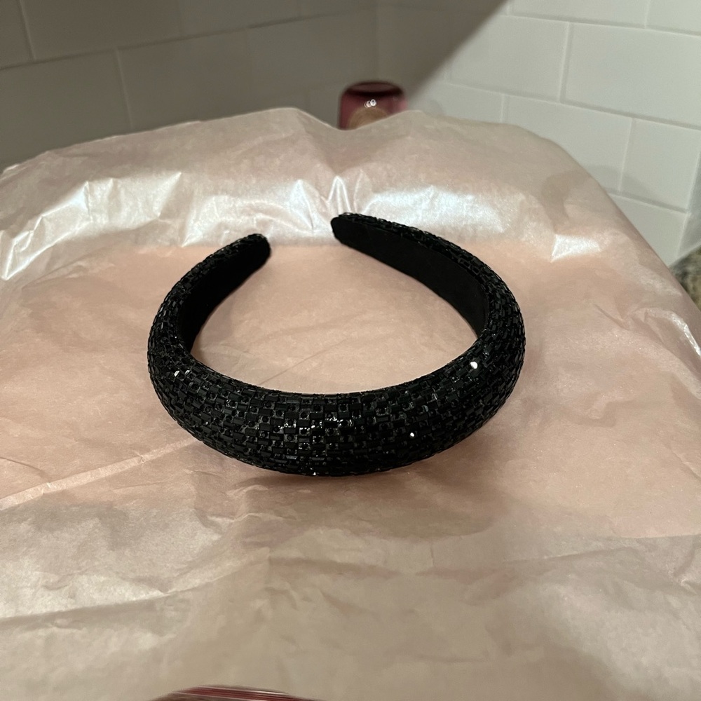 Black sparkle headband